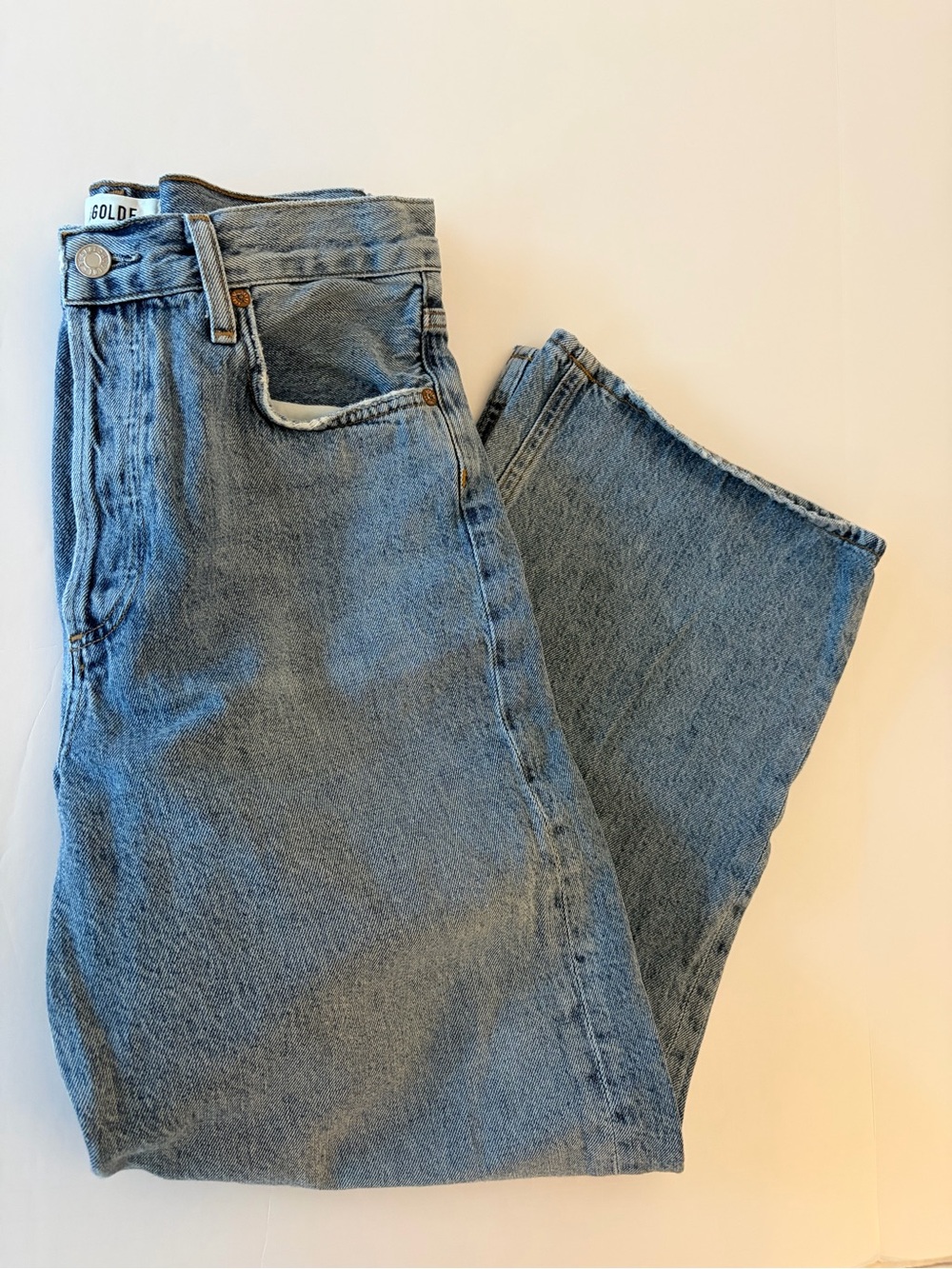 Agolde Women’s Medium Wash Wide Leg Denim Jeans Size 27 - Picture 8 of 9